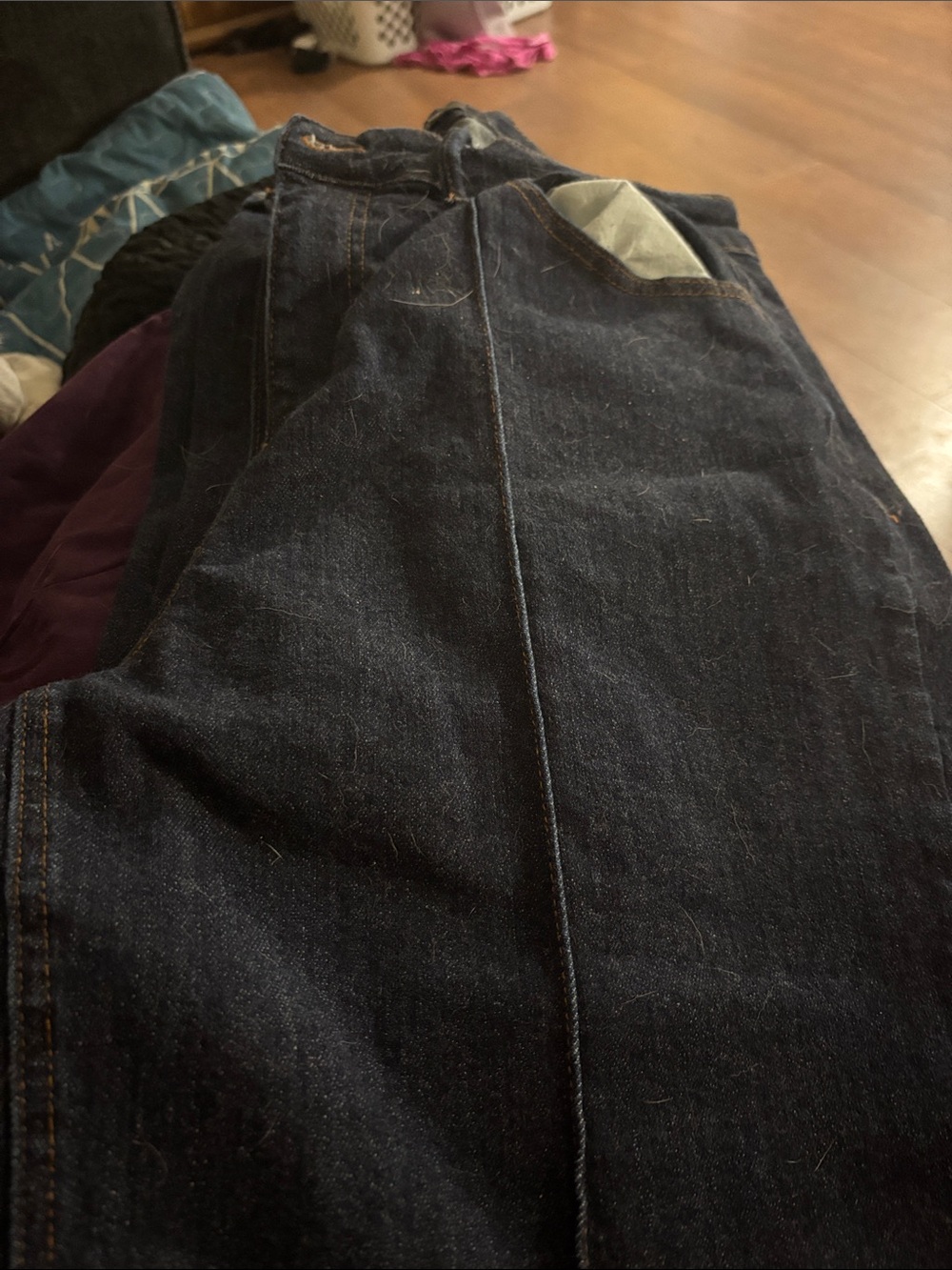 Judy Blue High Rise Seam & Dart Wide Leg Stretch Denim Jean. Size 16W